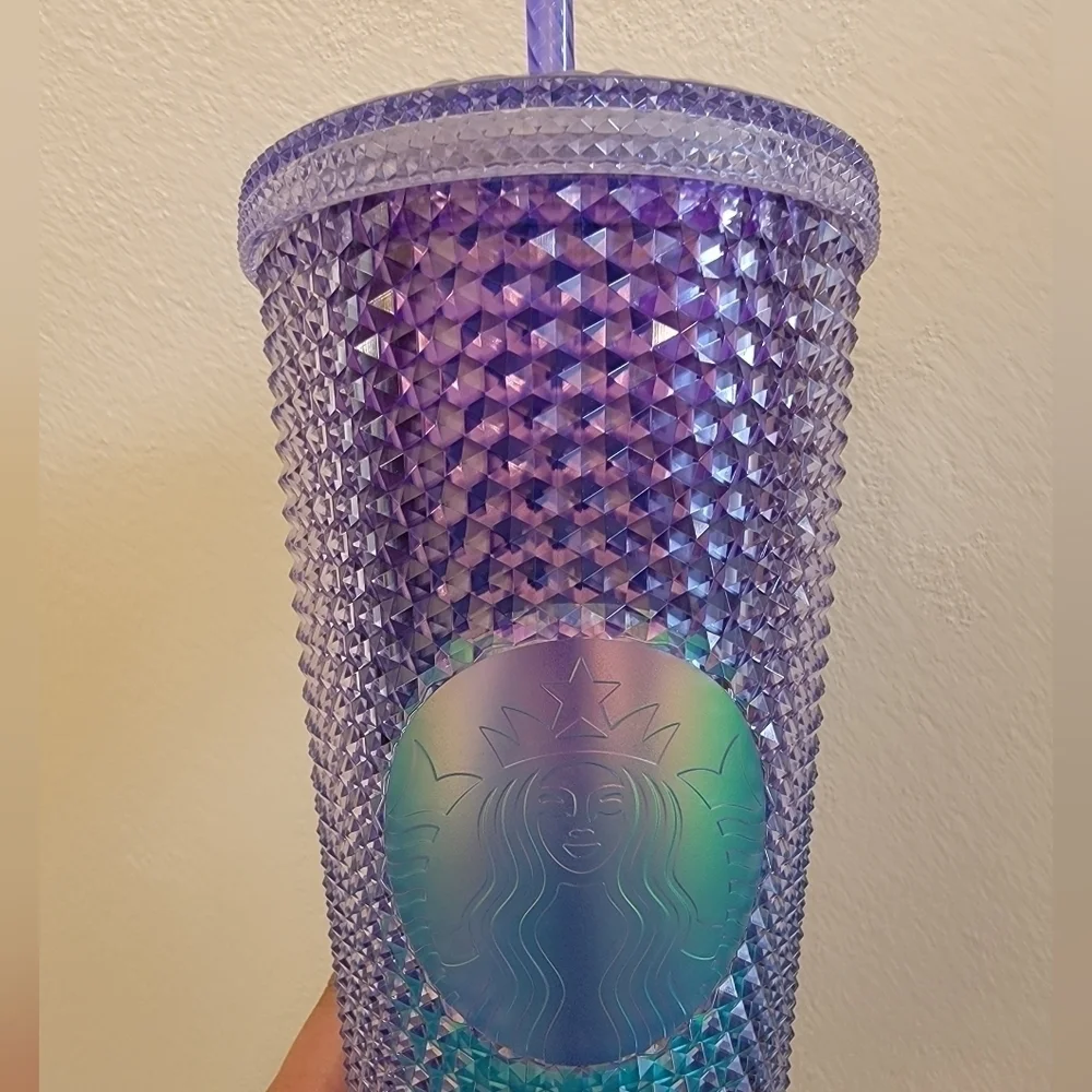 NWT Starbucks Studded Mermaid Ombre Venti Tumbler Cup